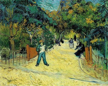 Entrance to the Public Garden in Arles Vincent van Gogh Oil Paintings